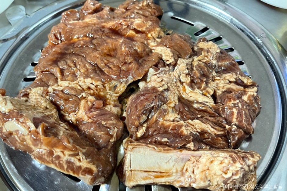 종점숯불갈비 음식 사진